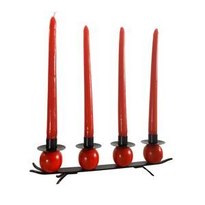 Vintage Swedish Wrought Iron Advent Candle Holder Scandinavian Christmas Decor